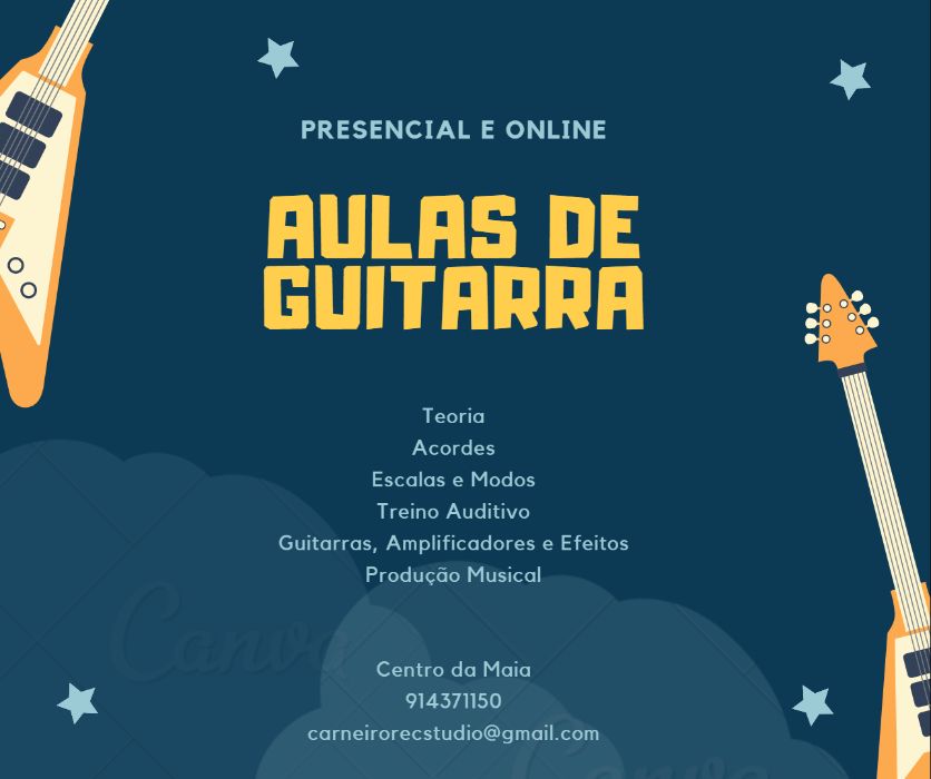 Aulas de Guitarra na Maia