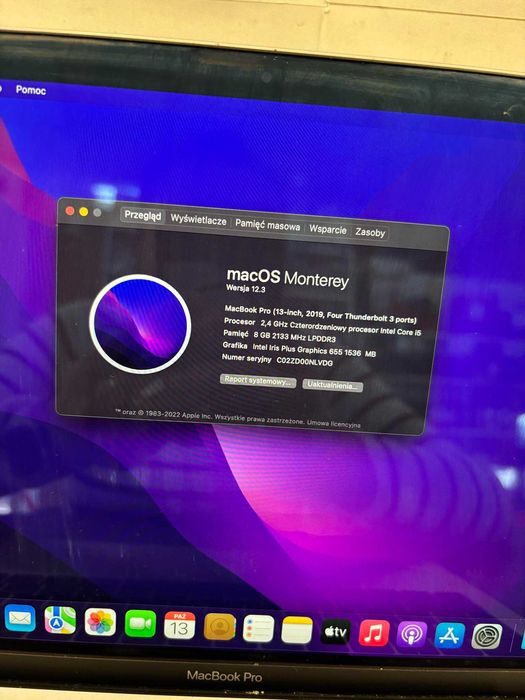MacBook PRO 13,3'' 2019r