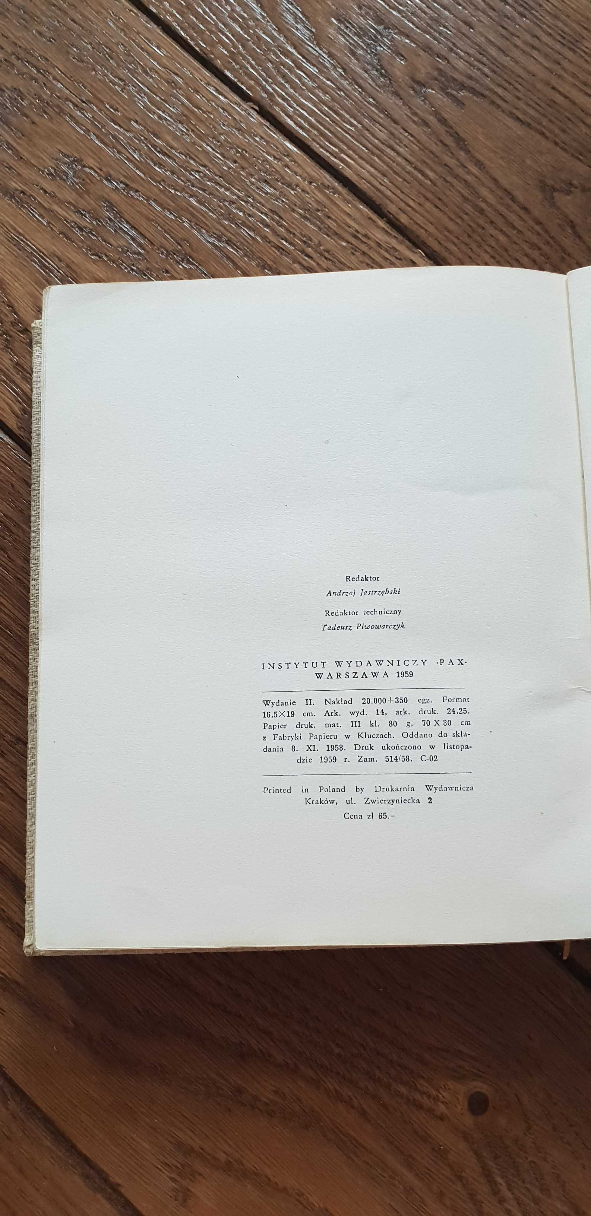 Książka rok 1959 "Kwiatki św. Franciszka z Asyżu" Leopold Staff