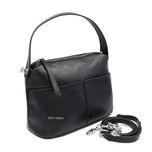 Сумка жіноча шкіряна leather 9908 black Сумка женская кожаная