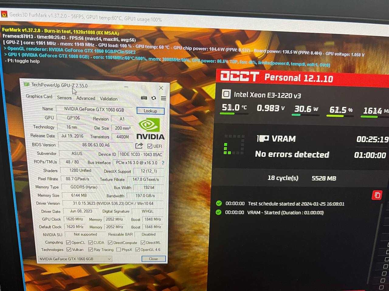Відеокарта Asus ROG Strix GTX1060 6GB GDDR5 192bit KLAVAcomp