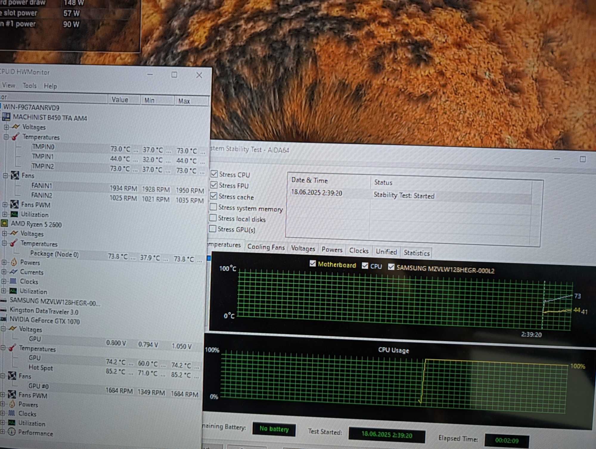 GTX 1070 ; 32GB ; АМ4 ; Ryzen 5 2600 ; SSD 128 ; 1TB ; Игровой комп