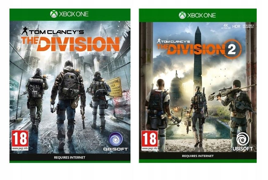 XboxOne Zestaw Tom Clancys The Division 1 i 2