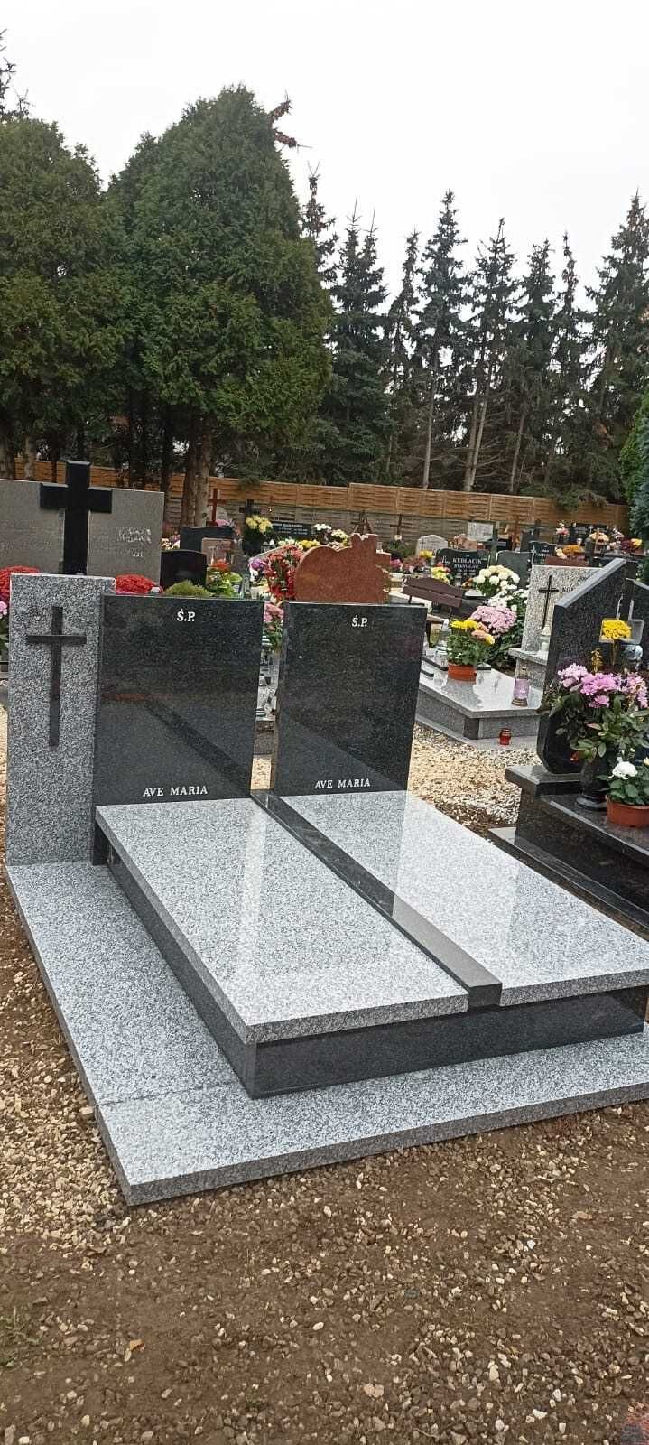 Pomniki granitowe/ pojedyncze, podwójne, urnowe