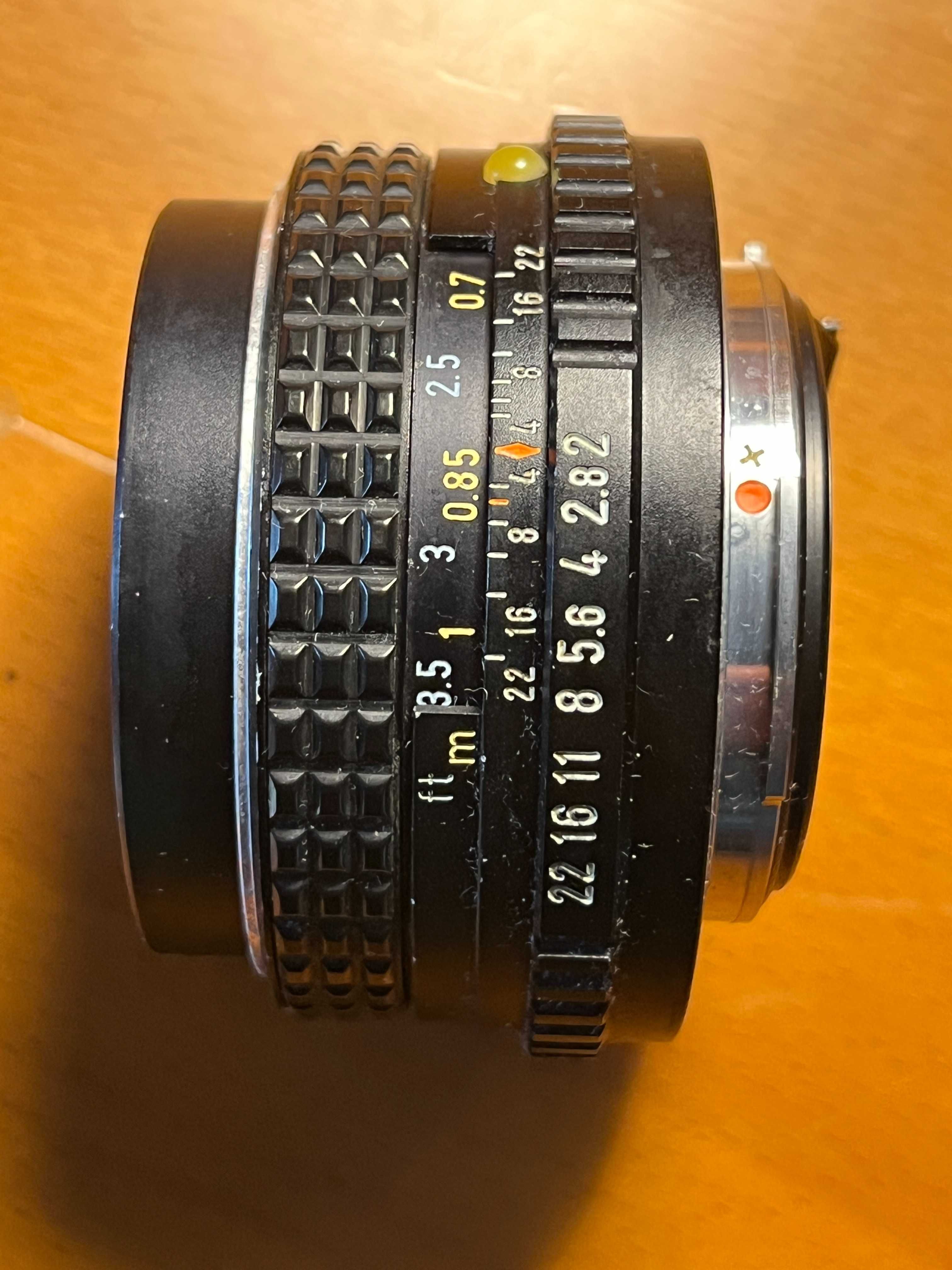 Lente SMC Pentax-M 1:2 50mm da Asahi Pentax - Made in Japan