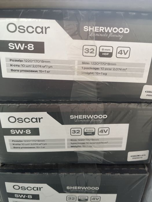 Ламінат 32 клас 8 мм воскові замки