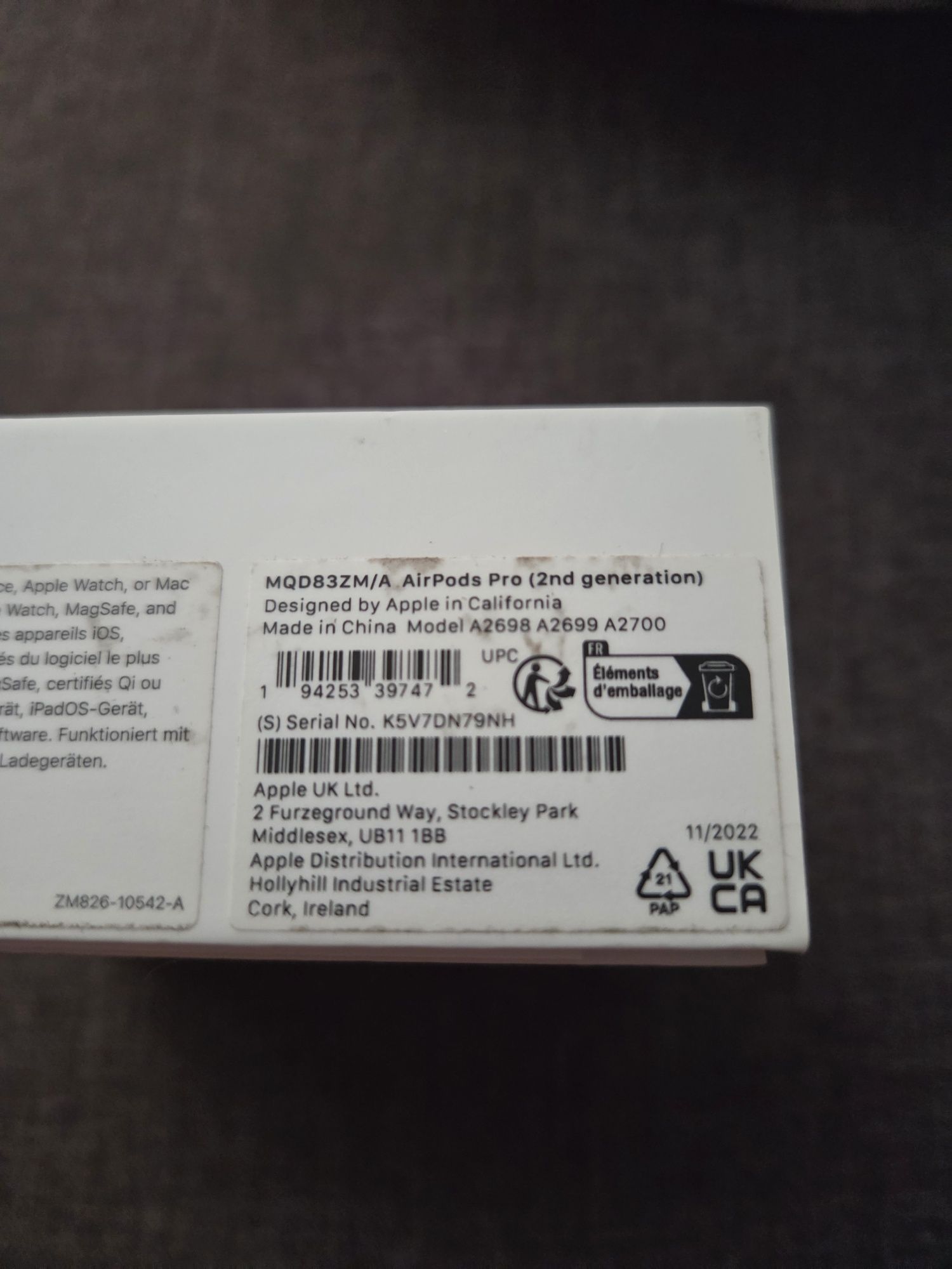Air Pods Pro 2 gen Orginalne