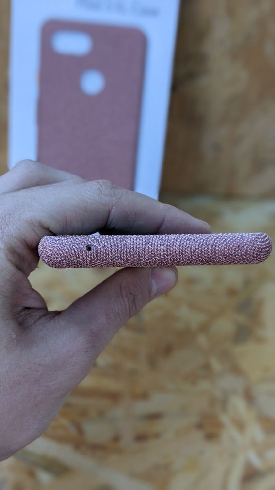 NEW Оригинальный Чехол Google Pixel 3 XL Fabric Pink Moon Кейс Чохол