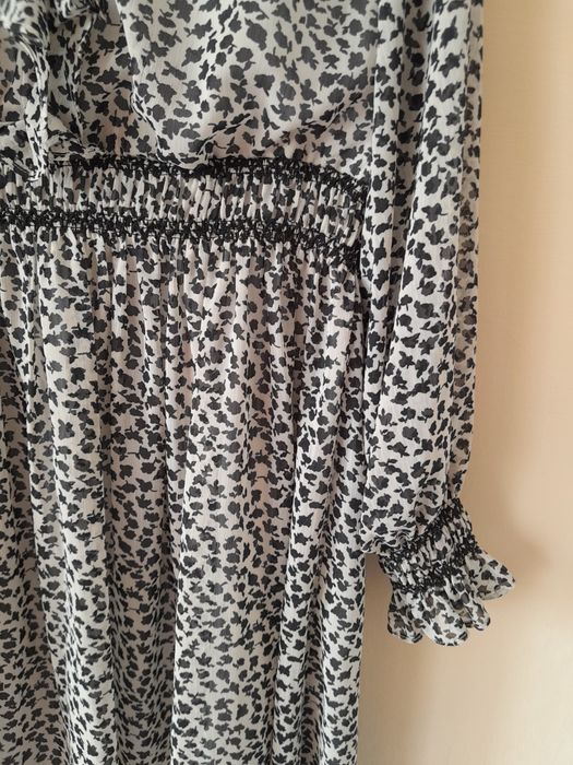 Donna sukienka zwiewna boho balonowe rękawy XXL 44