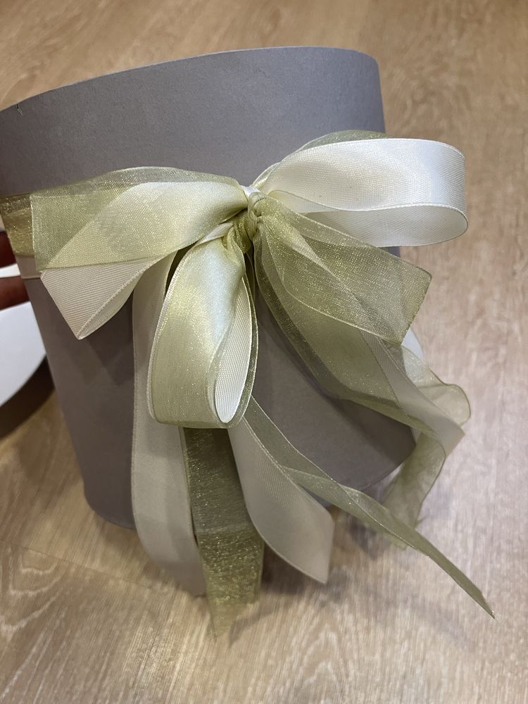 Коробка шляпна , флористична коробка кругла, подарункова коробка