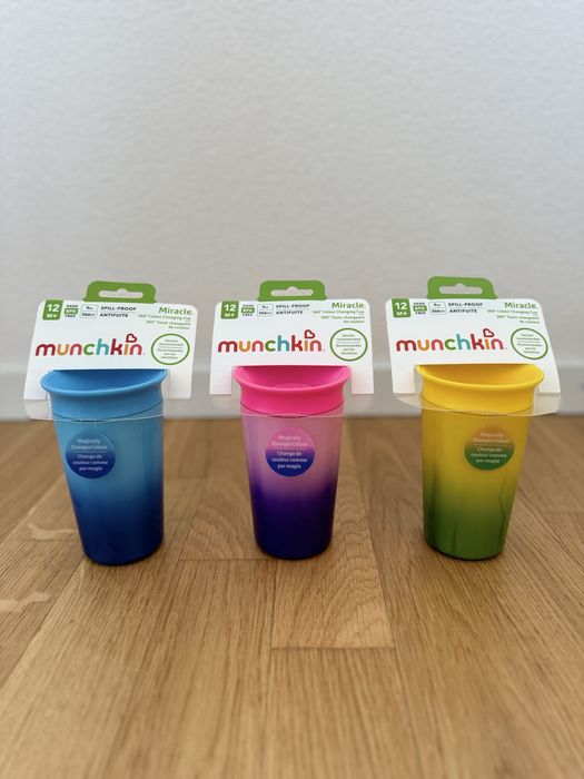 Чашка-непроливайка Munchkin Miracle 360° змінює колір на 266 мл