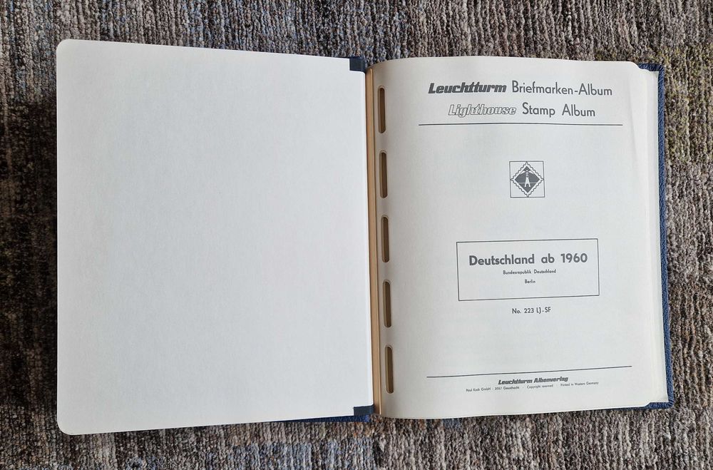 Leuchtturm - Okładka klamrowa + karty albumowe Niemcy 1960-76
