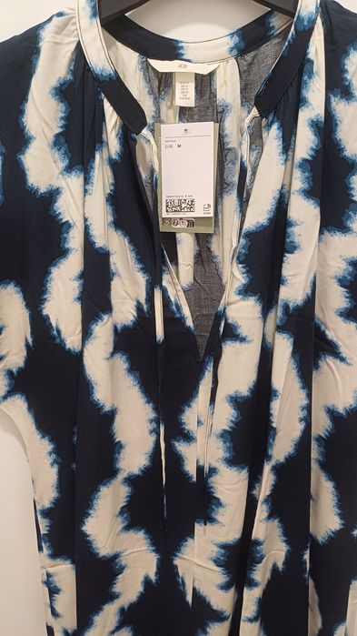 Vestido estampado da H&M (novo)-M