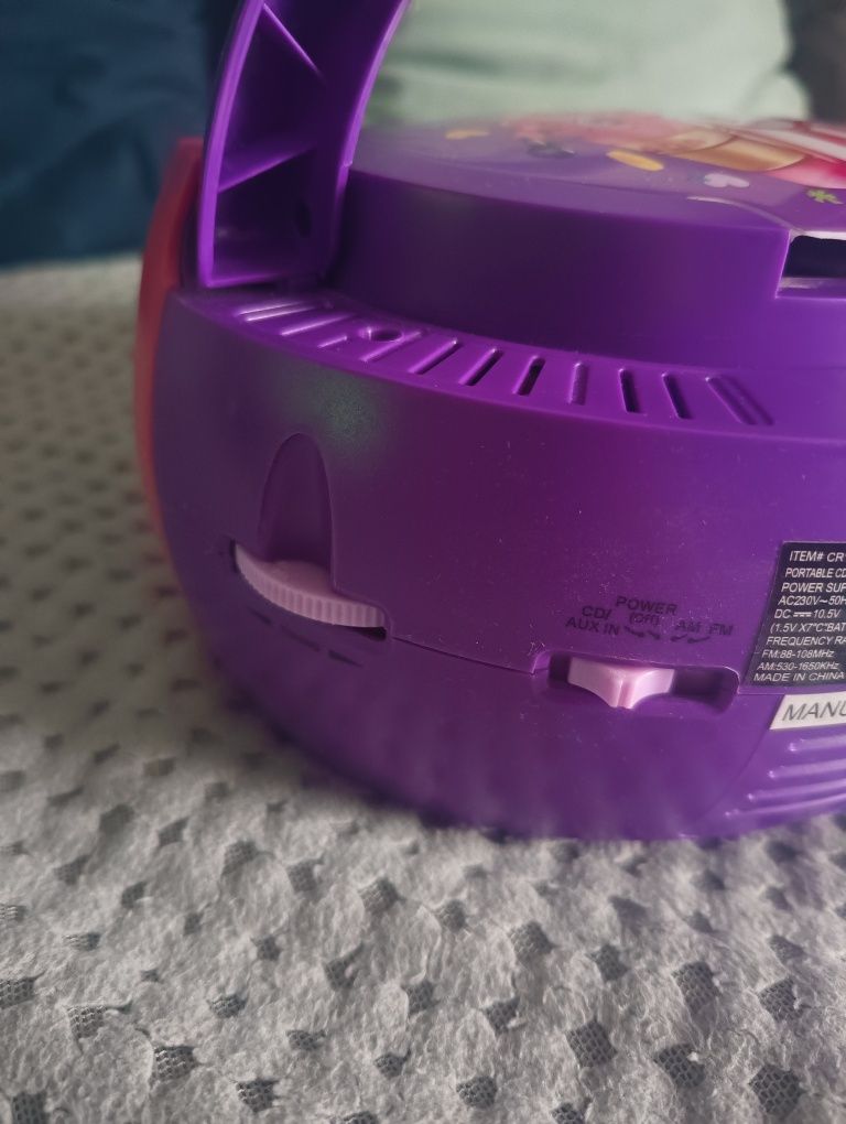 Odtwarzacz CD radio FM boom box shopkins dla dzieci