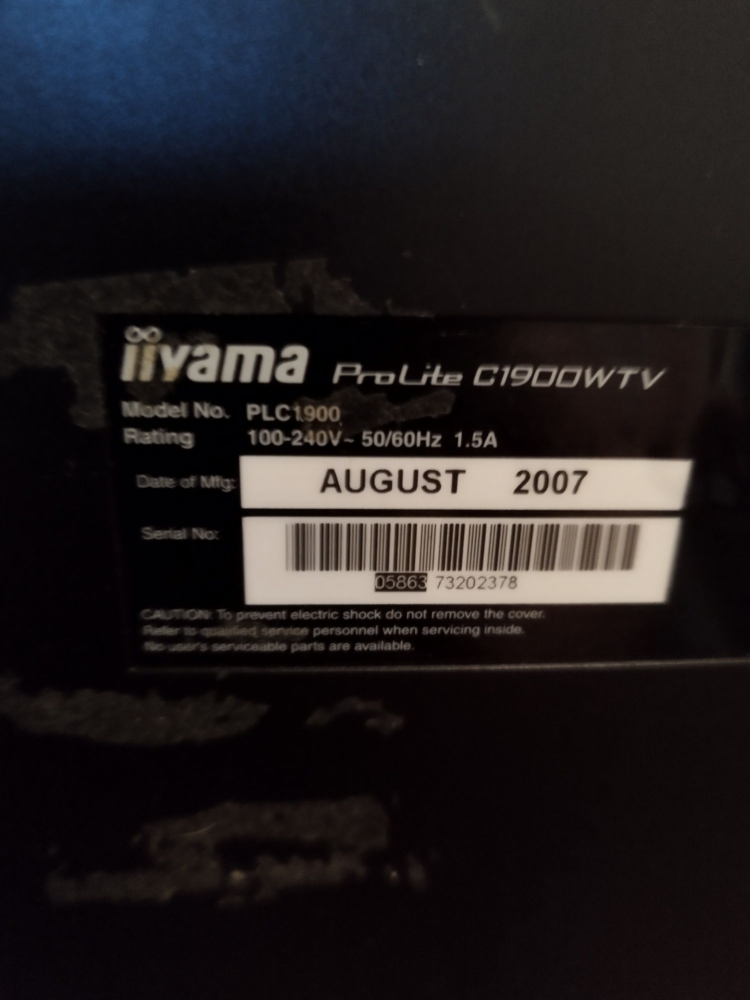Mały Telewizor iiyama uszkodzony