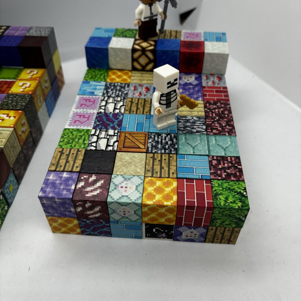 120ШТ + 2 героя Конструктор магнітний майнкрафт minecraft блоки лава
