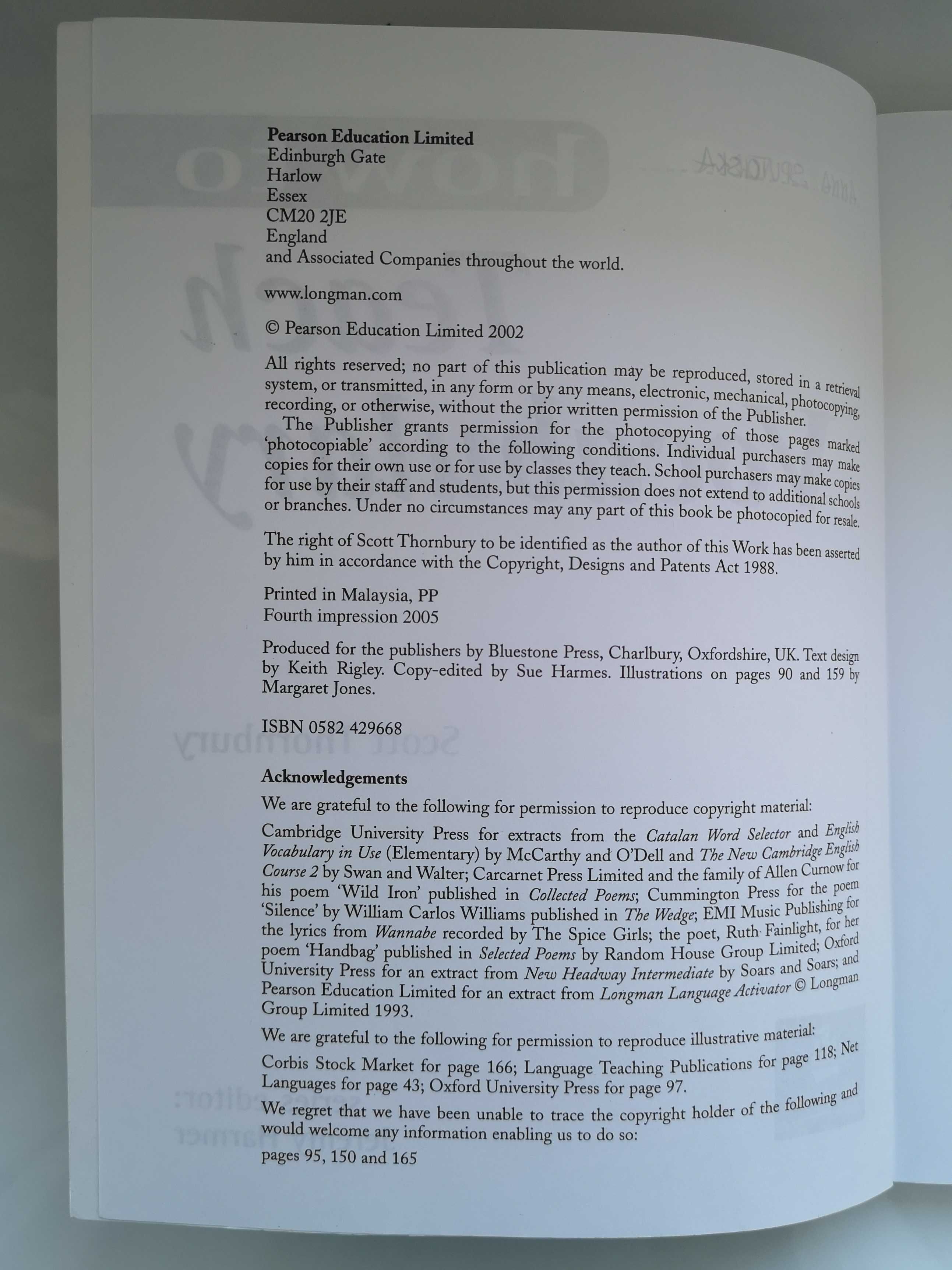 How to Teach Vocabulary, Scott Thornbury, wydawnictwo Longman