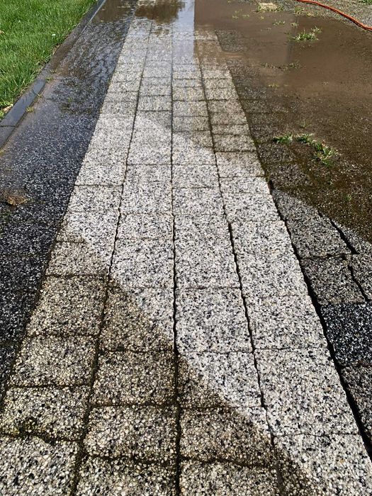 Czyszczenie, mycie kostki brukowej, elewacji, dachów, ogrodzeń, domów