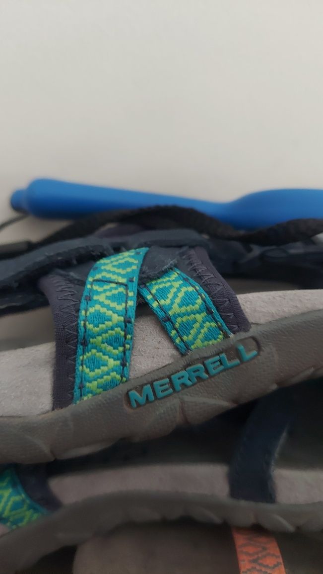 MERRELL sandały skóra, model Navy jak nowe r 40