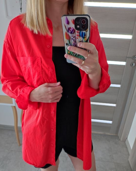 Lniana koszula HM S M oversize