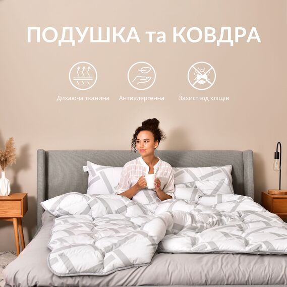 Набір зимовий Ковдра+подушка. Фірма Ideia
Ковдра+подушка