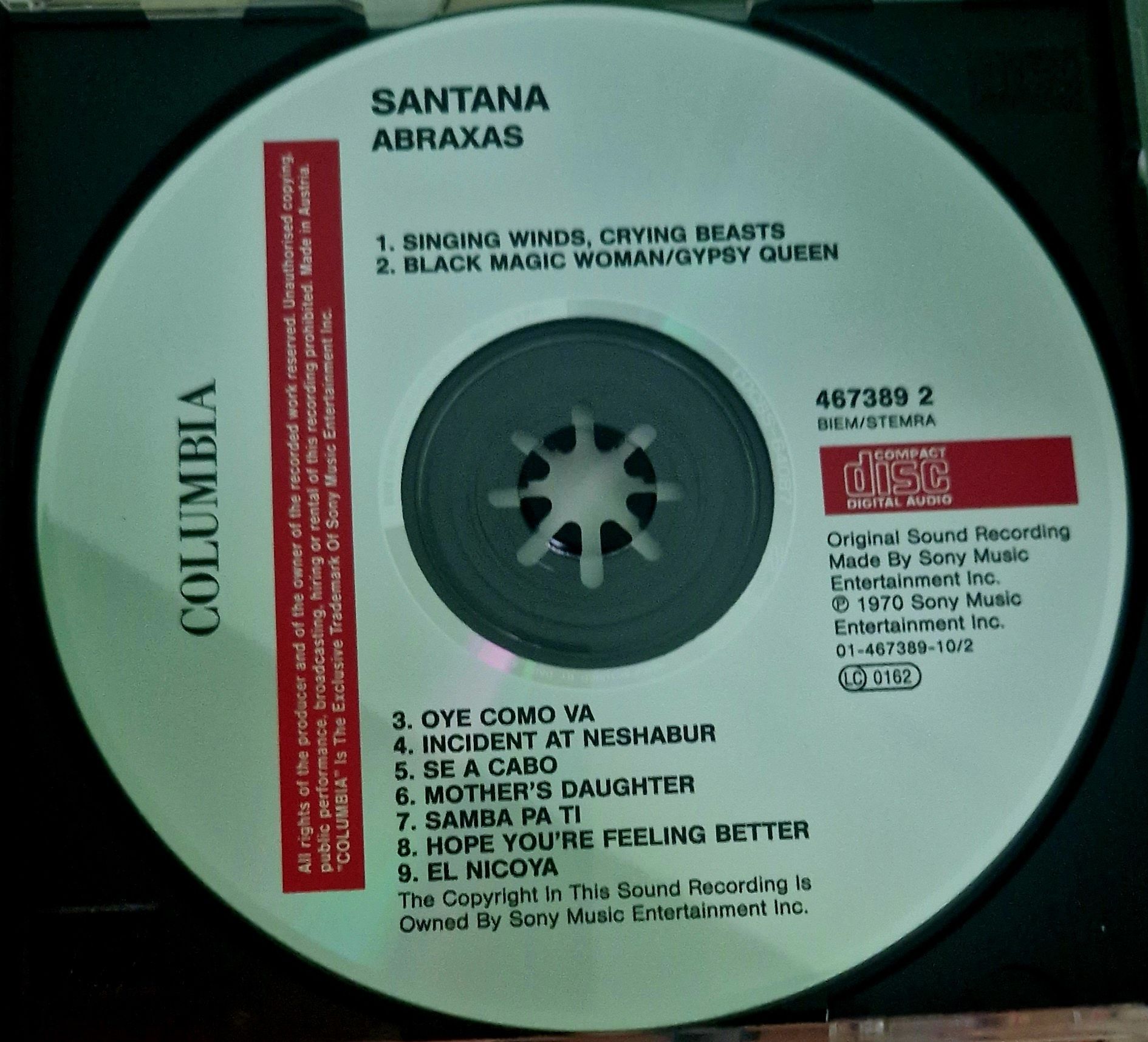 Santana Abraxas CD