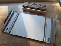 Szuflada Emuca Vertex Biała + spód i tył, W.93mm, Dł. 500mm, Sz.600mm