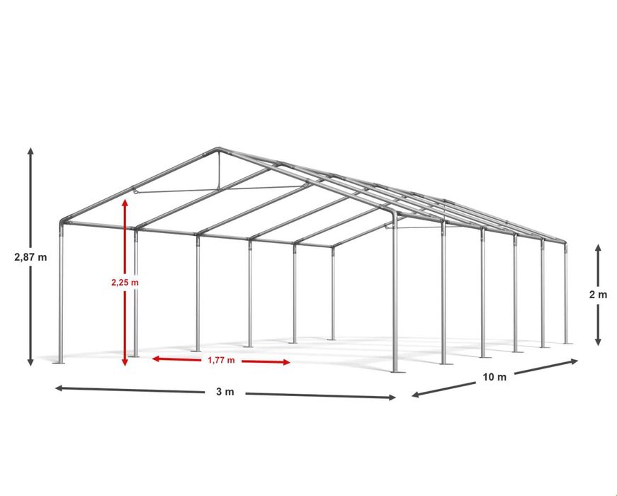 3x10x2m  Namiot Magazynowy Namiot Handlowy Garażowy hala S SD