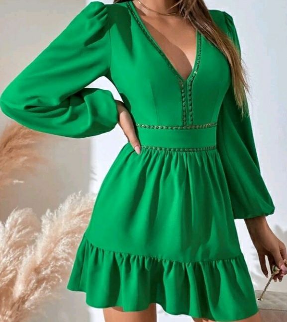 Vestido curto verde