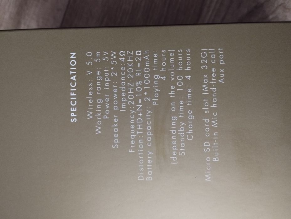 Retro vintage Głośnik mobilny SBS Jaz Smooth 2w1 zamiana wysyłka