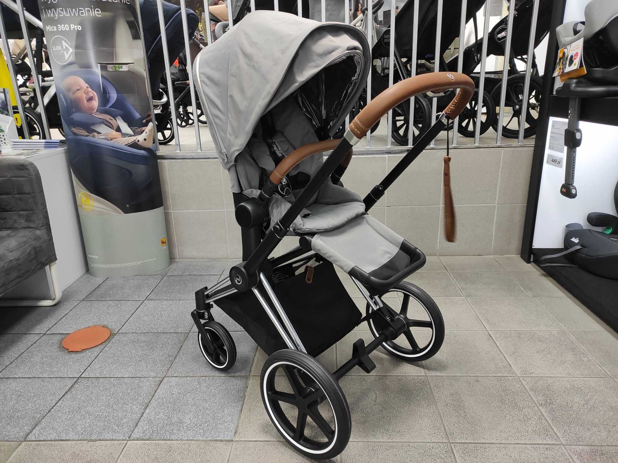 Cybex Wózek dziecięcy 2w1 Priam 2.0 ChromeBrown szary-2 RÓŻNE ODCIENIE