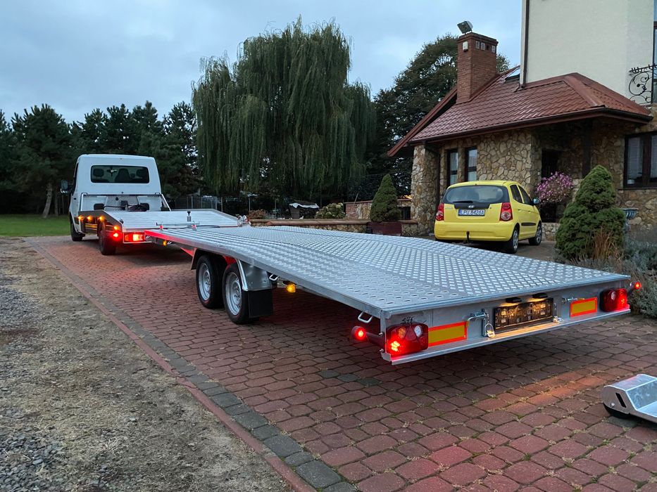 wynajem lawety dł 5m, szer 2,1m, dmc 2500kg, ład 1800kg