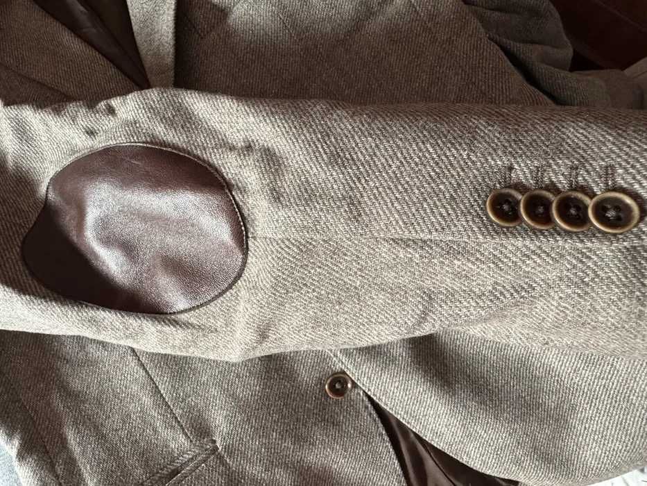 Blazer castanho com cotoveleiras Decenio