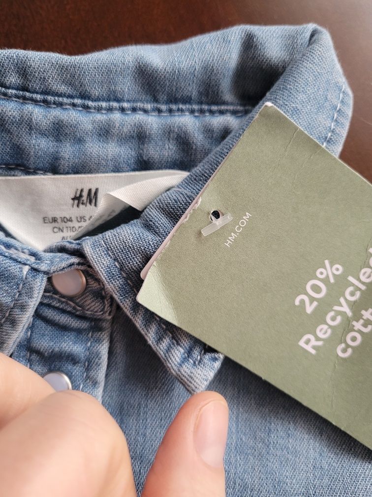 Sukienka szmizjerka H&M