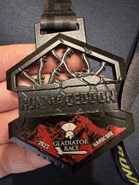 Medal RUNMAGEDDON Gladoator Race Harrachov 2023 hardcore