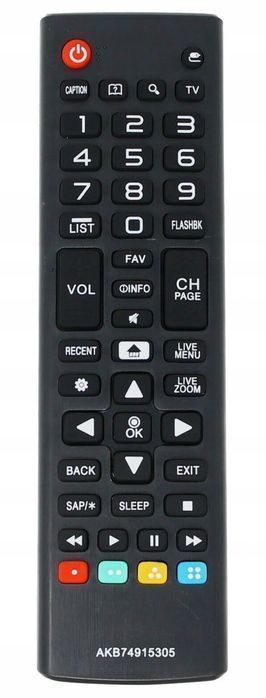 Pilot Uniwersalny Do Telewizora Lg Modele w opisie