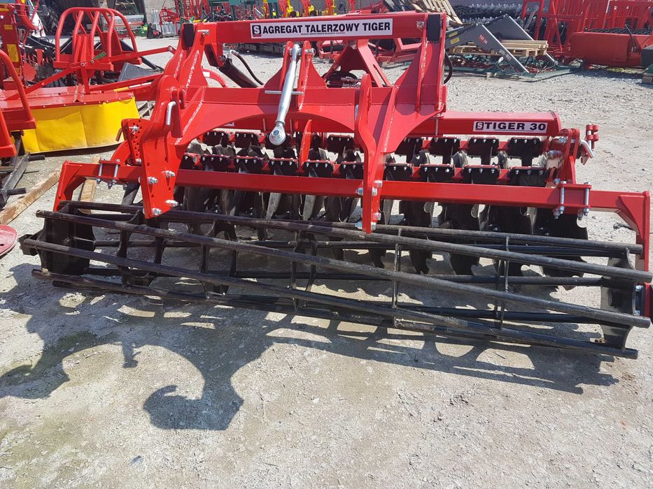 Agregat Uprawowy Talerzowy hydropak 3,0m TIGER STRUMYK wał rura/struna