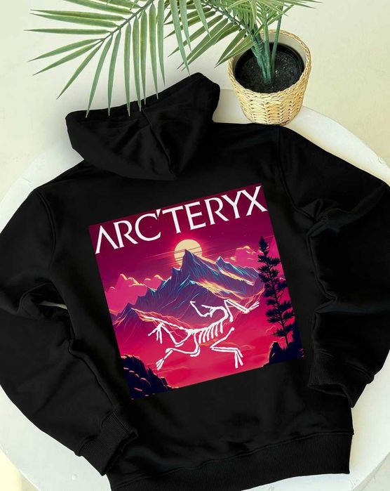 Черная кофта Arcteryx GorpCore // Артерикс Худи ХС С М Л ХЛ