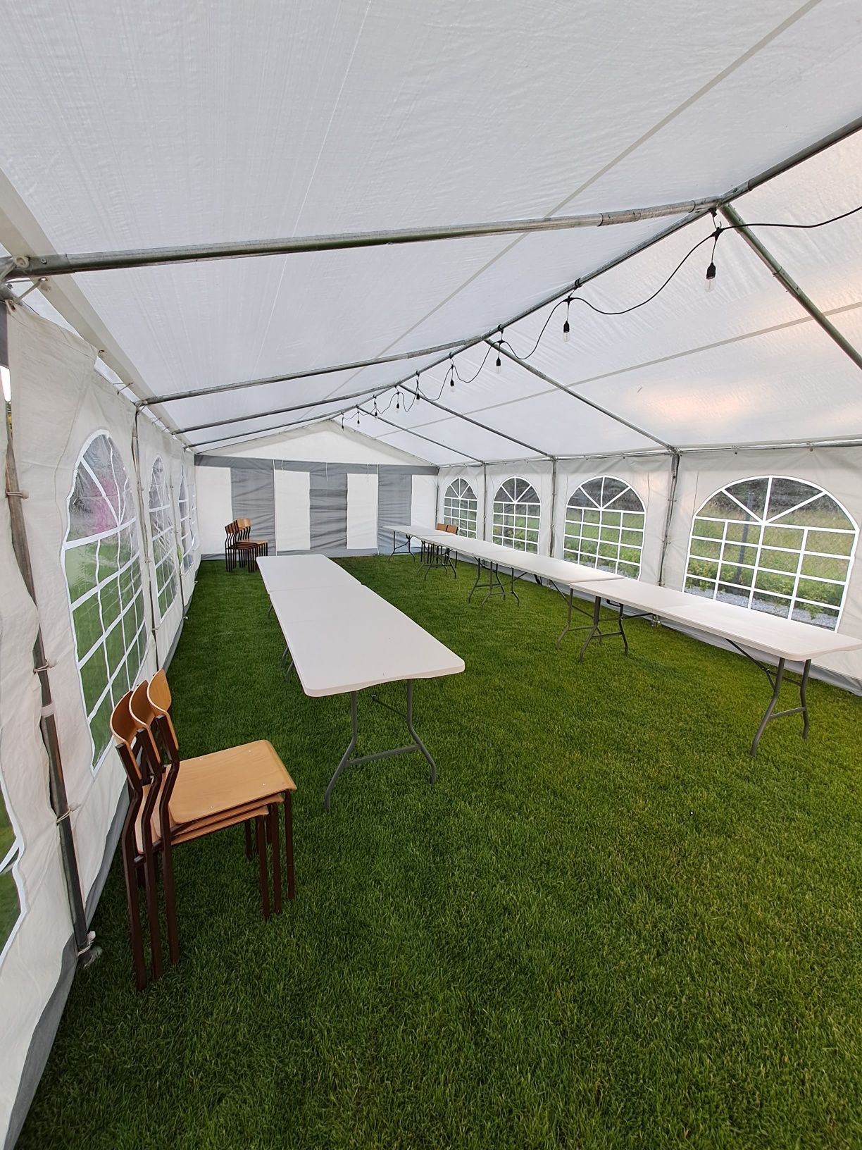 Wynajme namiot 5m x 10 meble impreza komunia urodziny chrzest