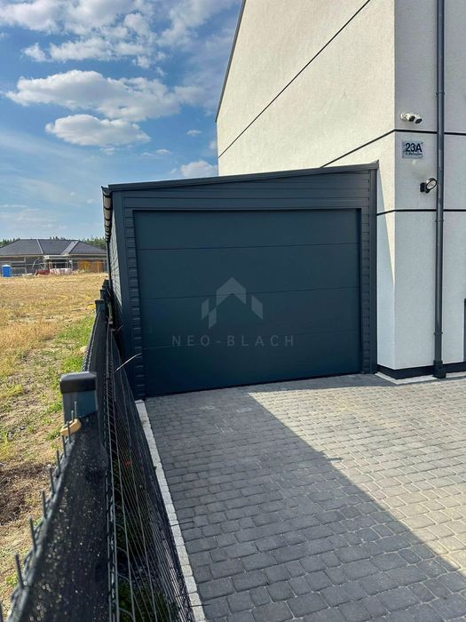 Garaż Blaszany 4,5x6m Brama Segmentowa Transport i montaż Gratis Nb280