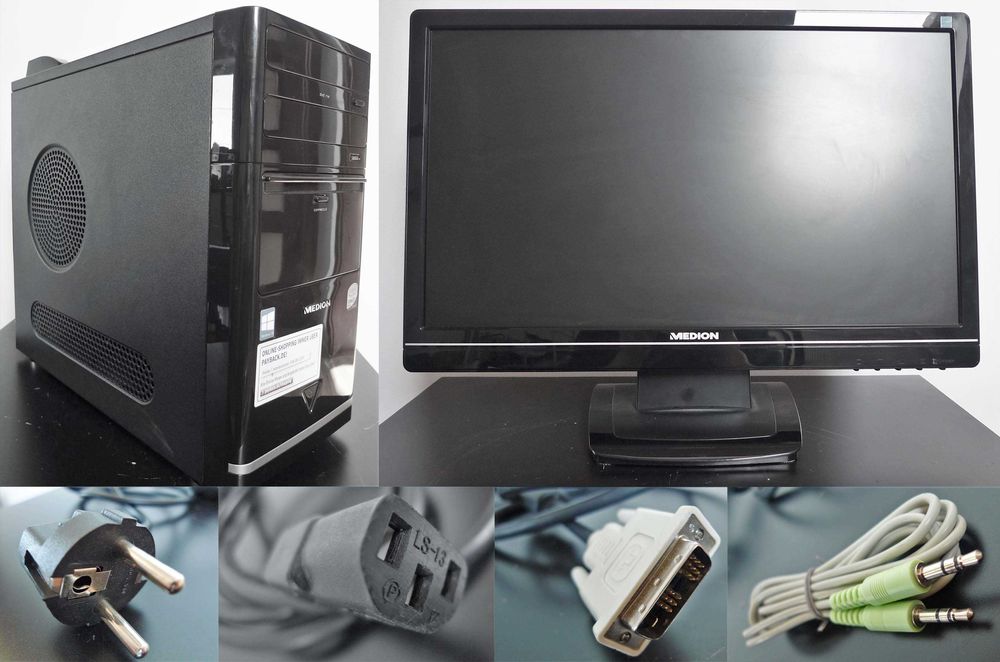 Zestaw komp. Medion PC 4GB/250GB + monitor LCD 20'' HD 5ms stereo Vesa