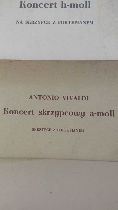 Nuty, koncerty skrzypcowe z fortepianem.