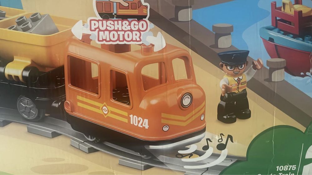 Lego duplo грузовой поезд . Лего дупло