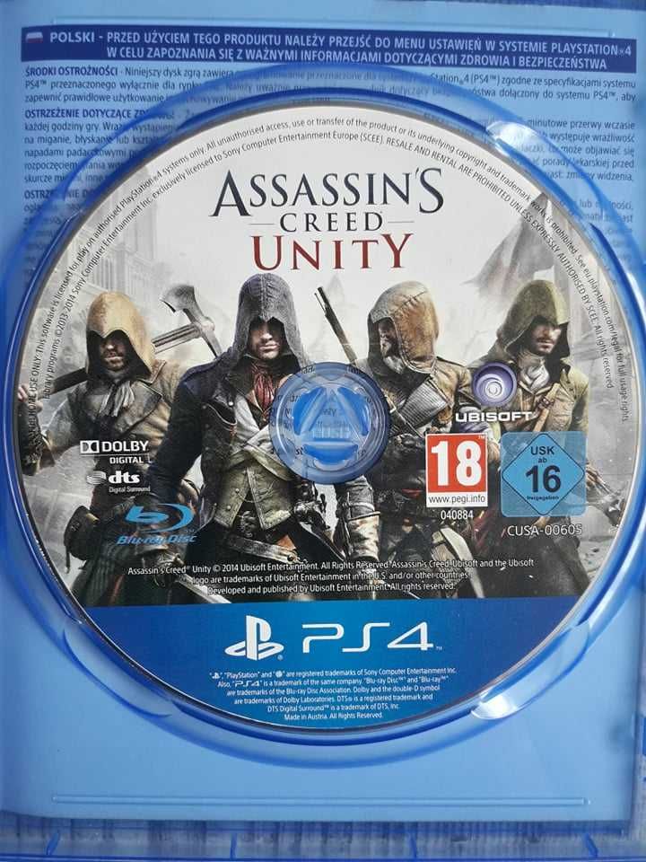 Gra Assassin's Creed Unity Polska Wersja PS4/PS5 Playstation