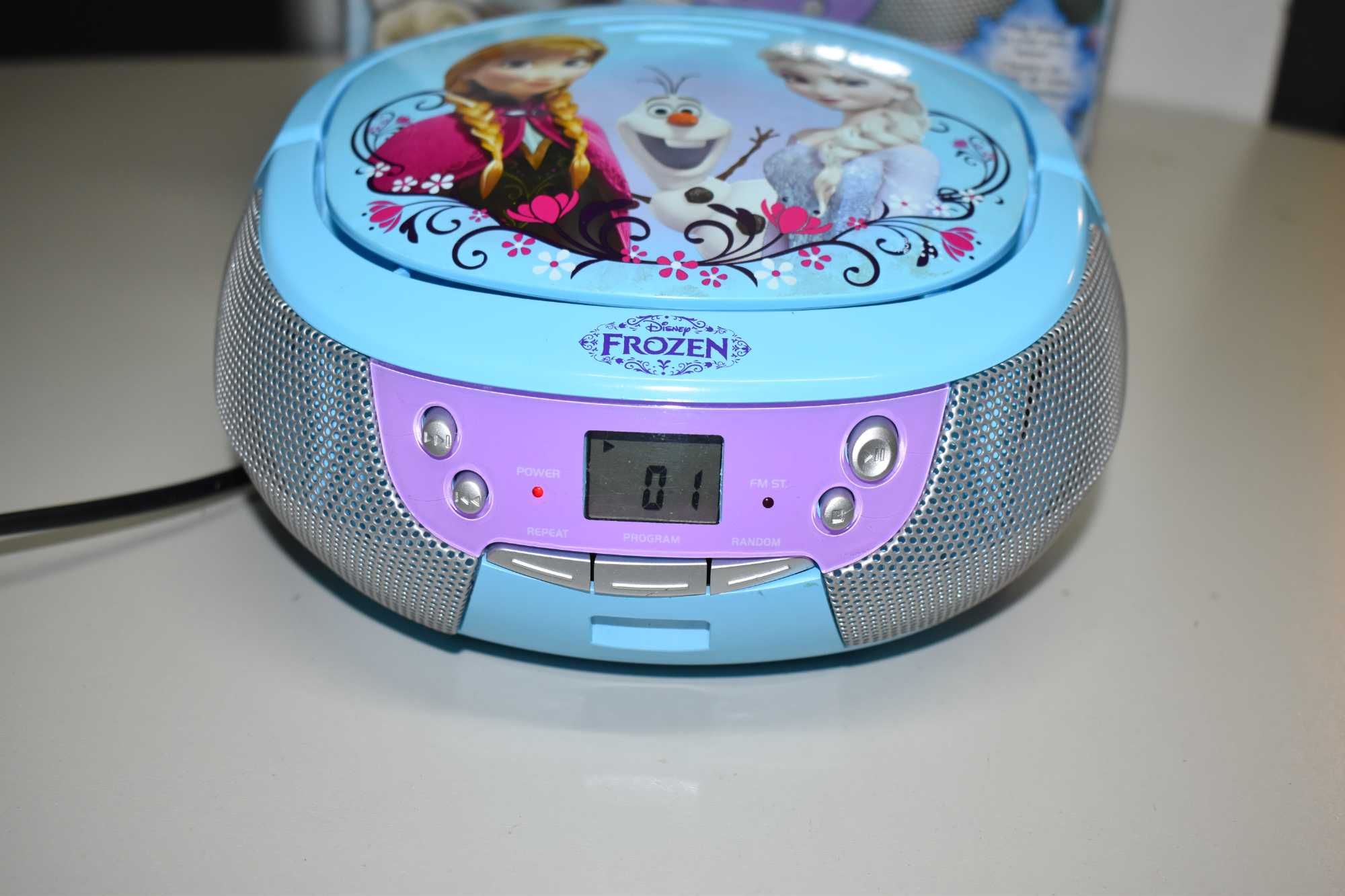 Radioodtwarzacz CD Disney Frozen niebiesko-srebrny Gwarancja 12 m-cy