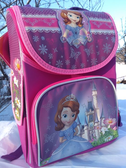 Рюкзак шкільний для дівчинки рожевий Принцеса Софія