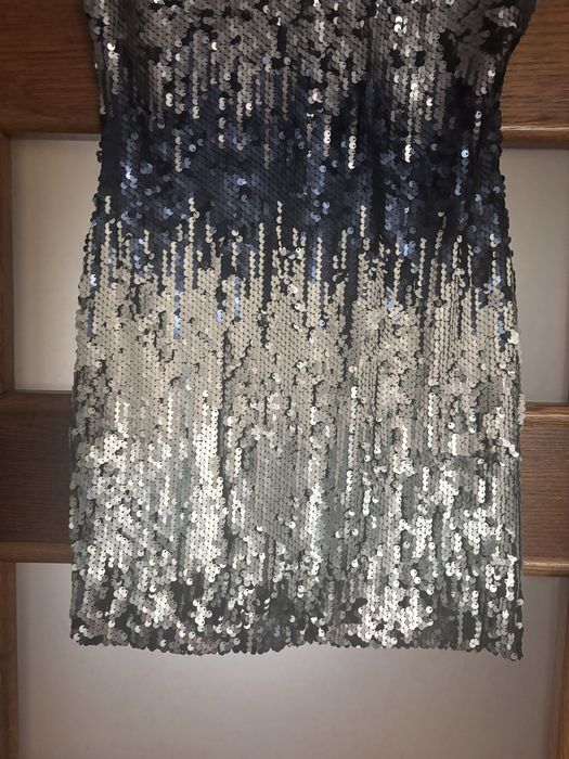 Sukienka damska cekinowa S/M błyszcząca andrzejkowa / sylwestrowa