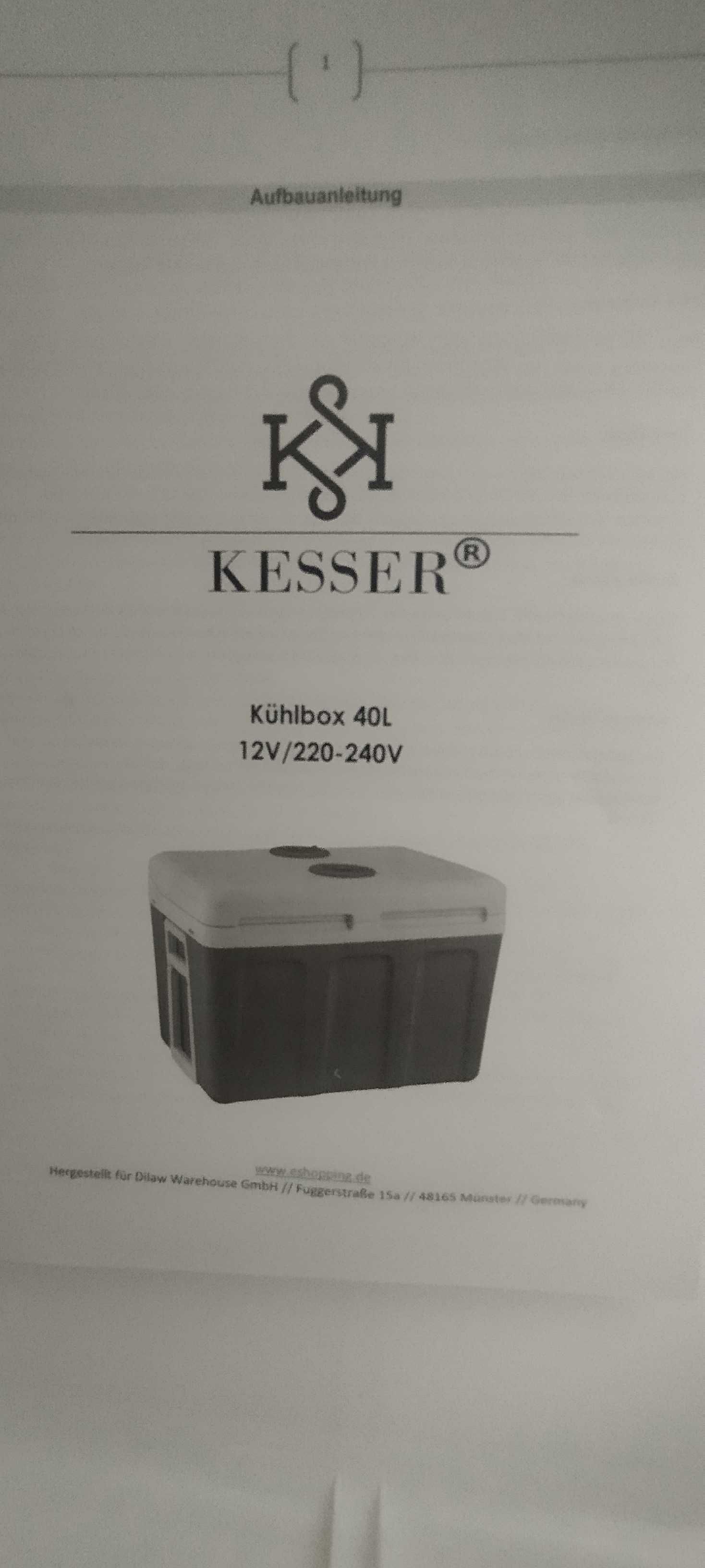 Lodówka turystyczna  40L KESSER - niebieski