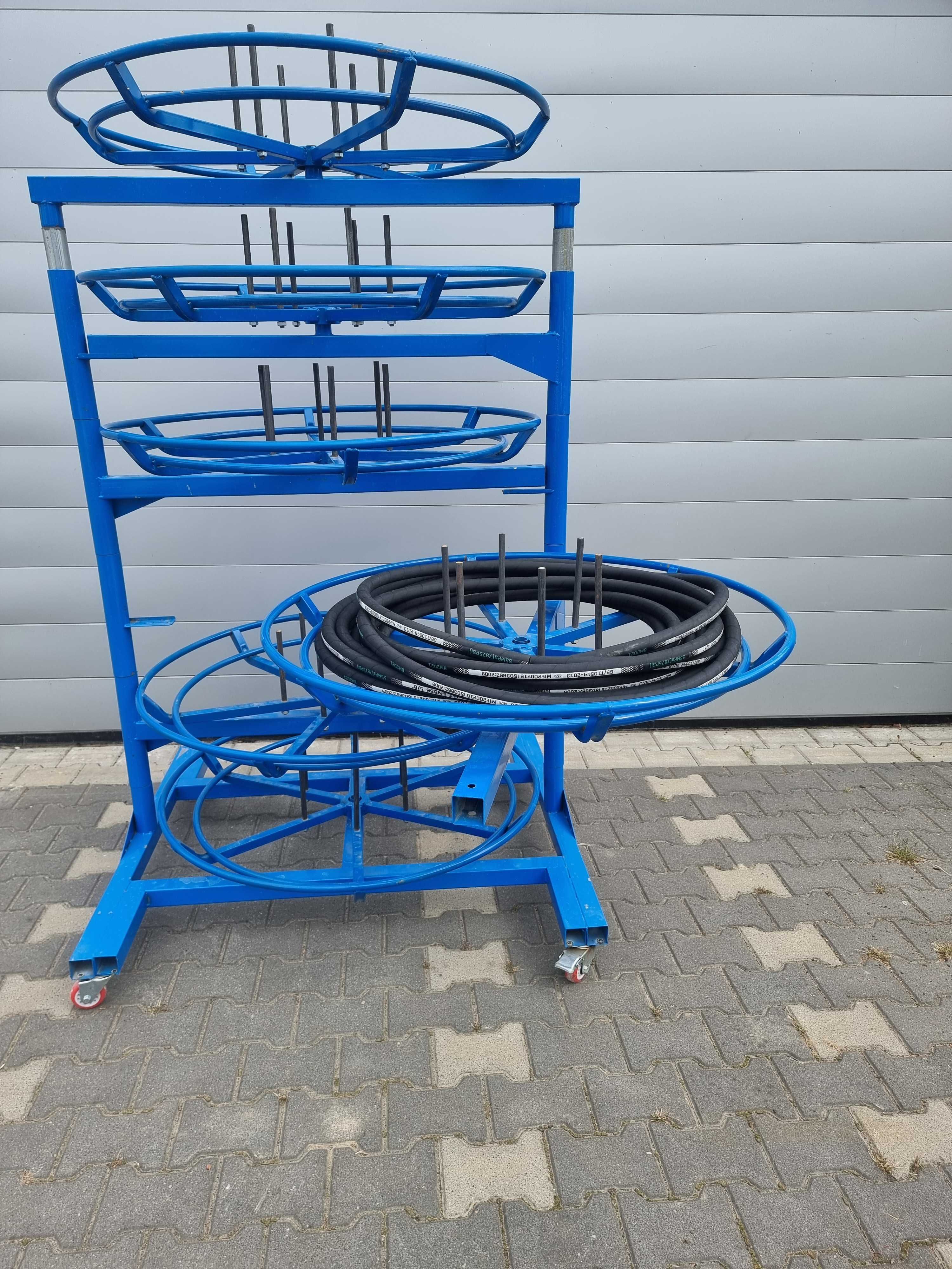 Regał  stojak do węży hydraulicznych, 6 półek