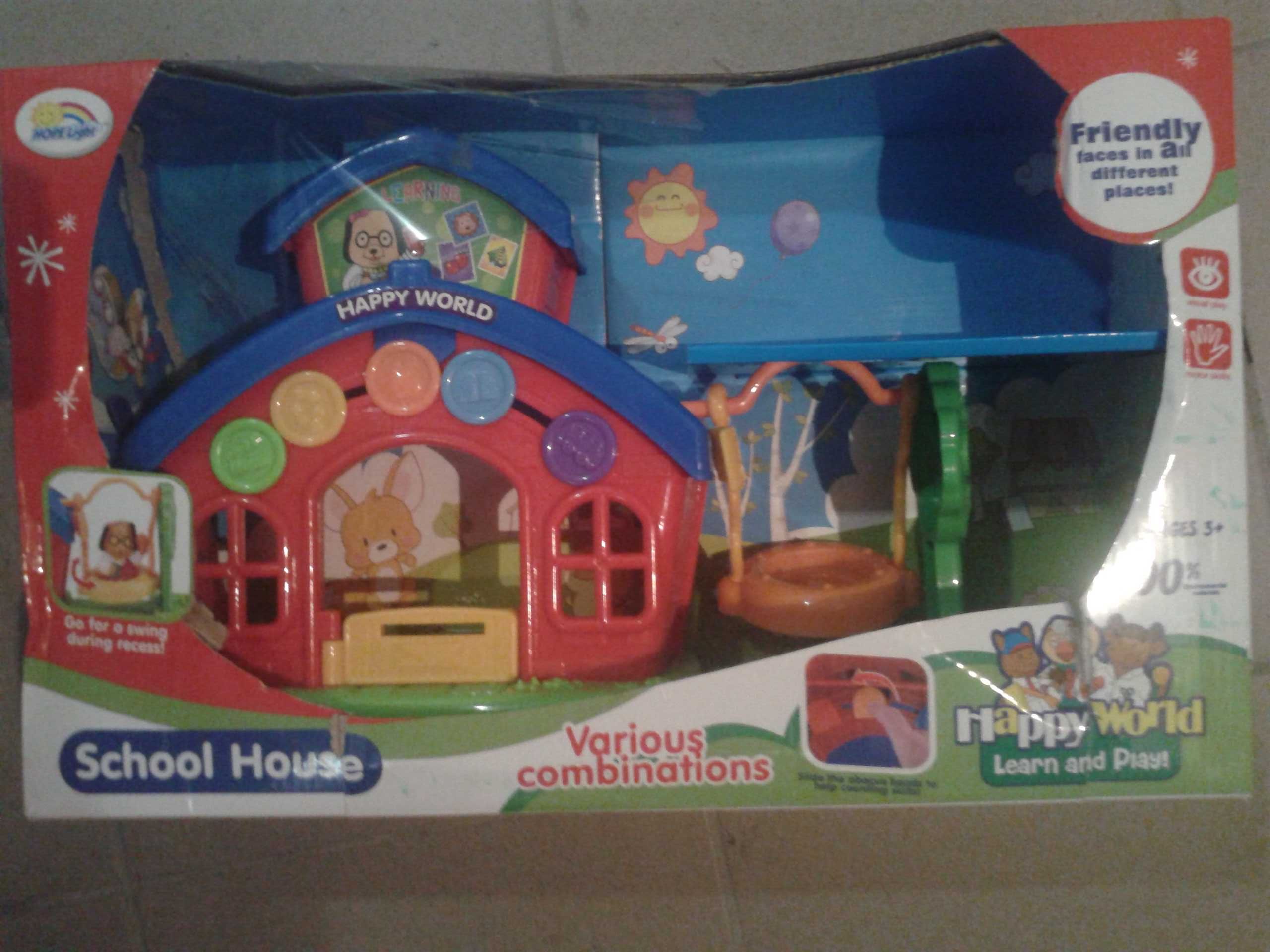 Zabawki dla dzieci Domek School house Happy world, auto wywrotka